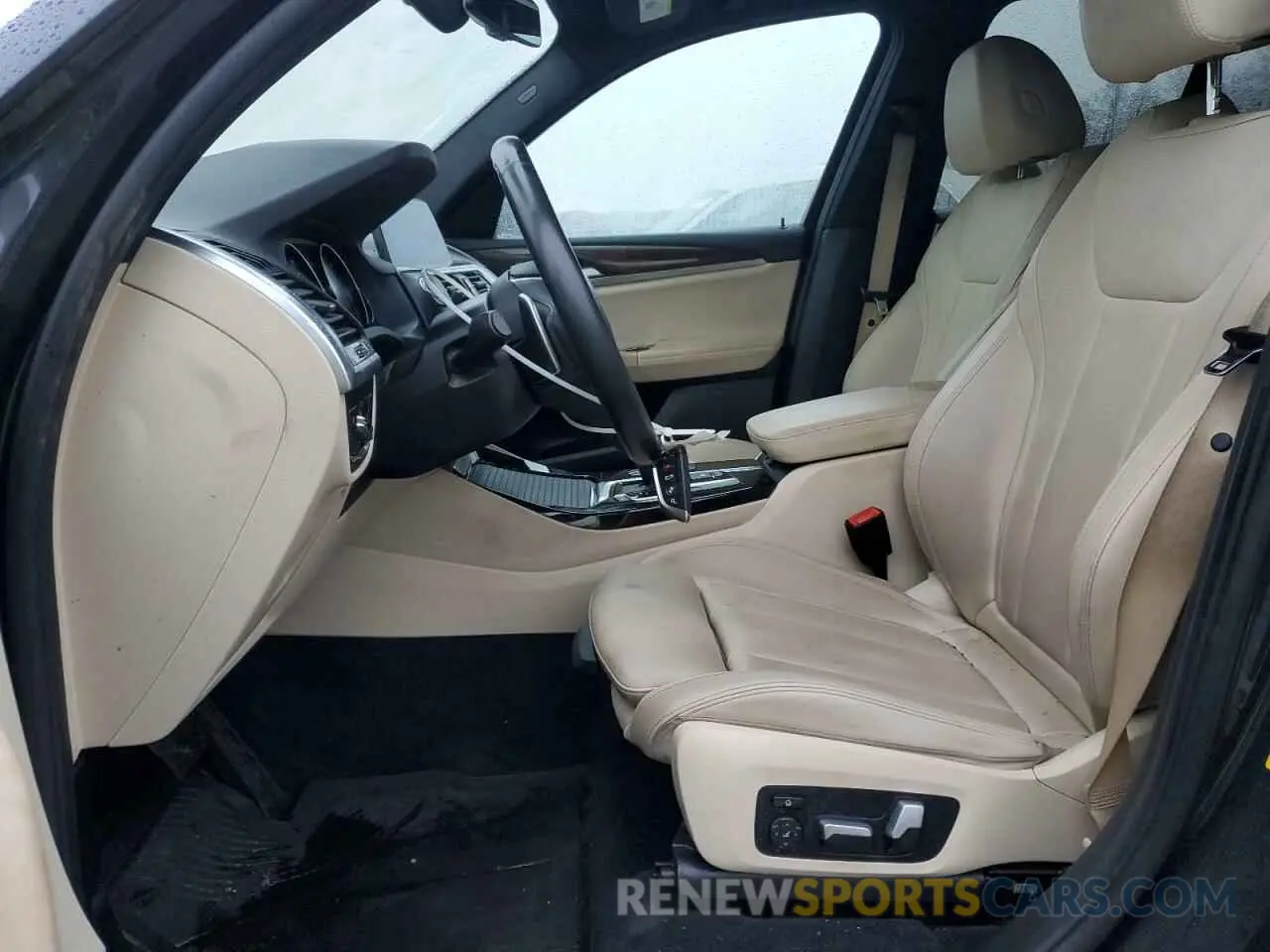 7 fotografías del automóvil dañado 5UXTY5C06M9E04499 BMW X3 2021
