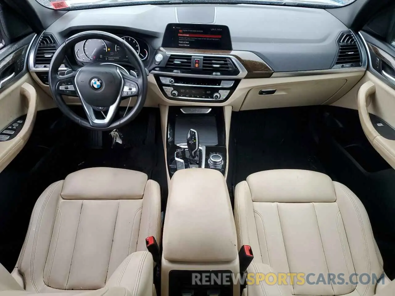 8 fotografías del automóvil dañado 5UXTY5C06M9E04499 BMW X3 2021