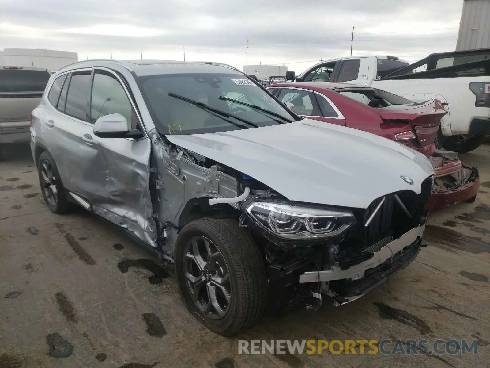 1 fotografías del automóvil dañado 5UXTY5C06M9E54898 BMW X3 2021