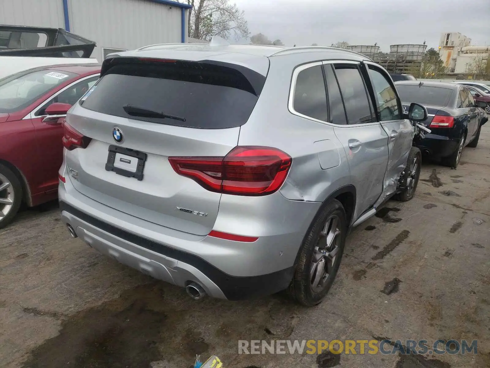 4 fotografías del automóvil dañado 5UXTY5C06M9E54898 BMW X3 2021
