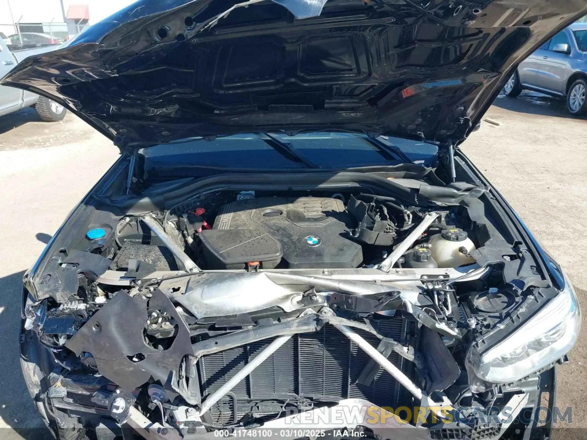 10 fotografías del automóvil dañado 5UXTY5C06M9E77419 BMW X3 2021