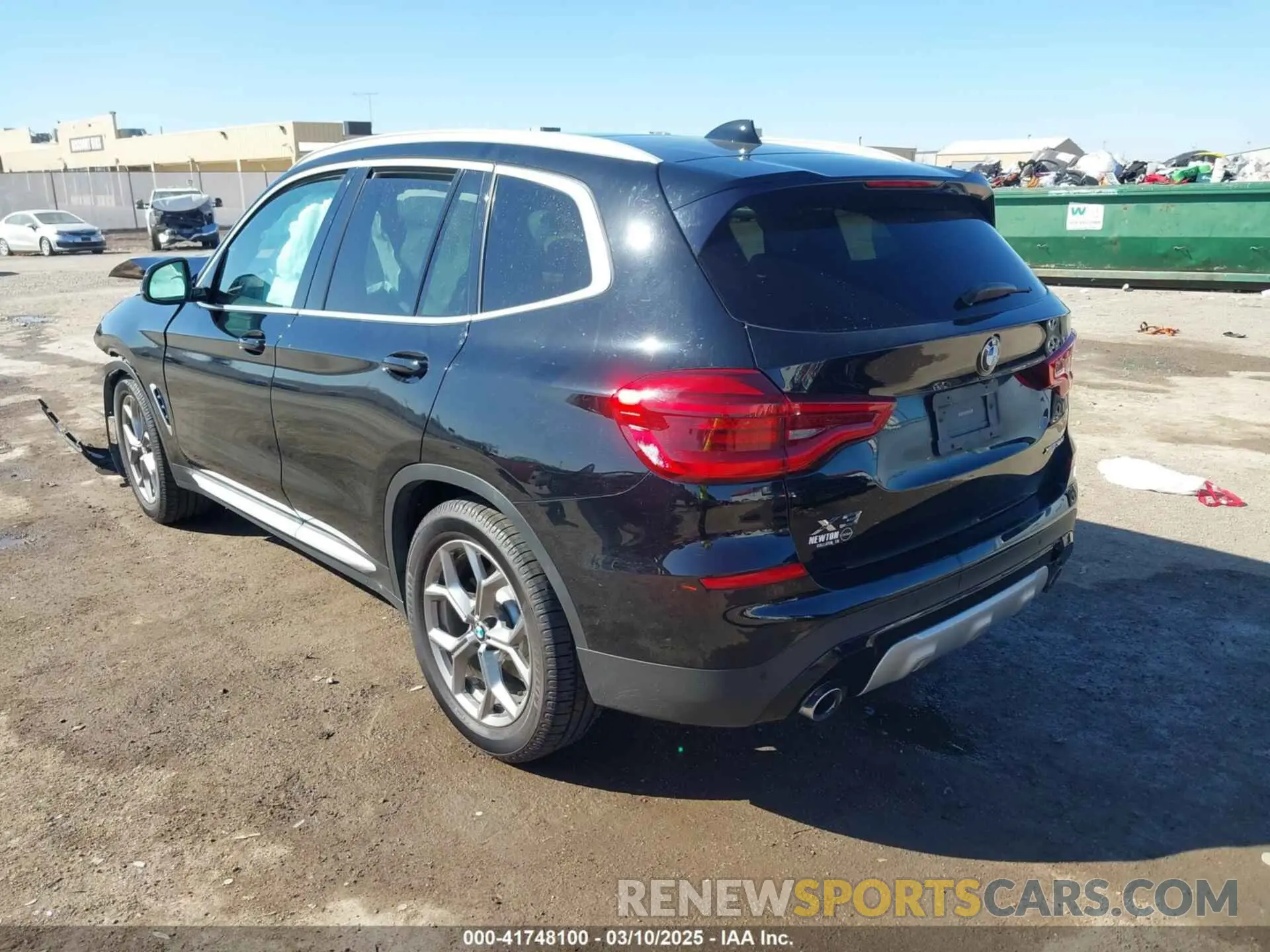 3 fotografías del automóvil dañado 5UXTY5C06M9E77419 BMW X3 2021