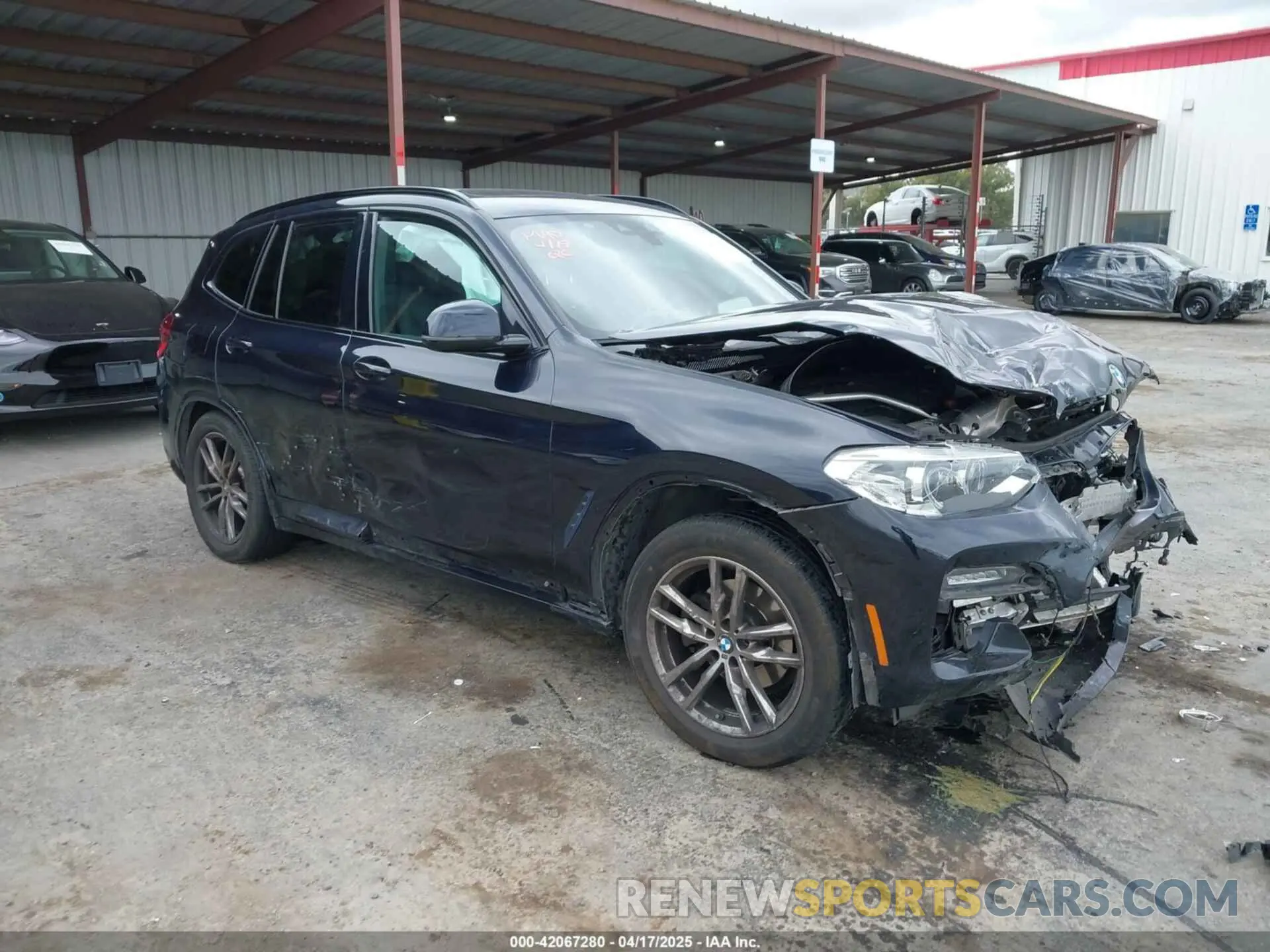 1 fotografías del automóvil dañado 5UXTY5C06M9E93071 BMW X3 2021