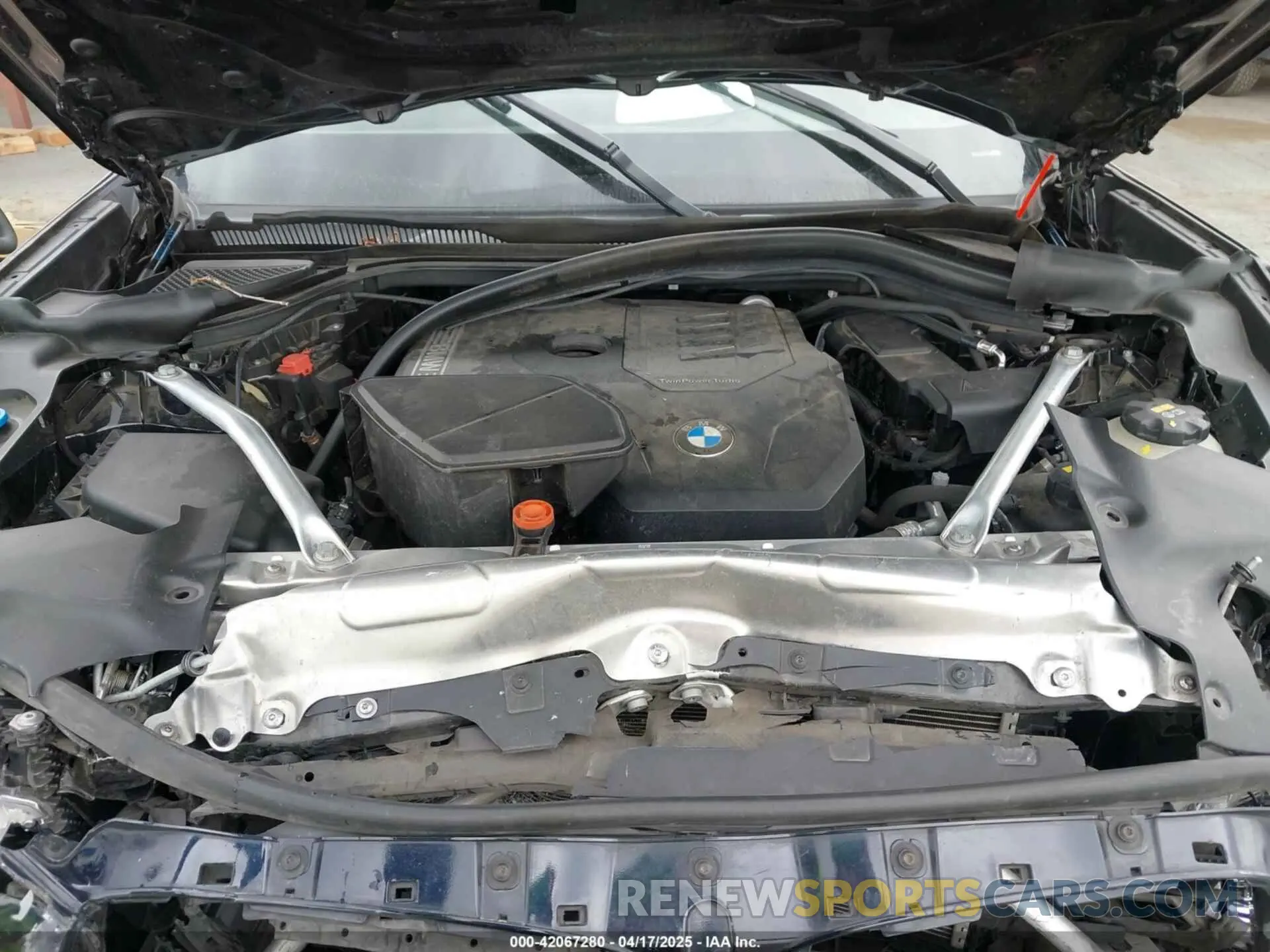 10 fotografías del automóvil dañado 5UXTY5C06M9E93071 BMW X3 2021