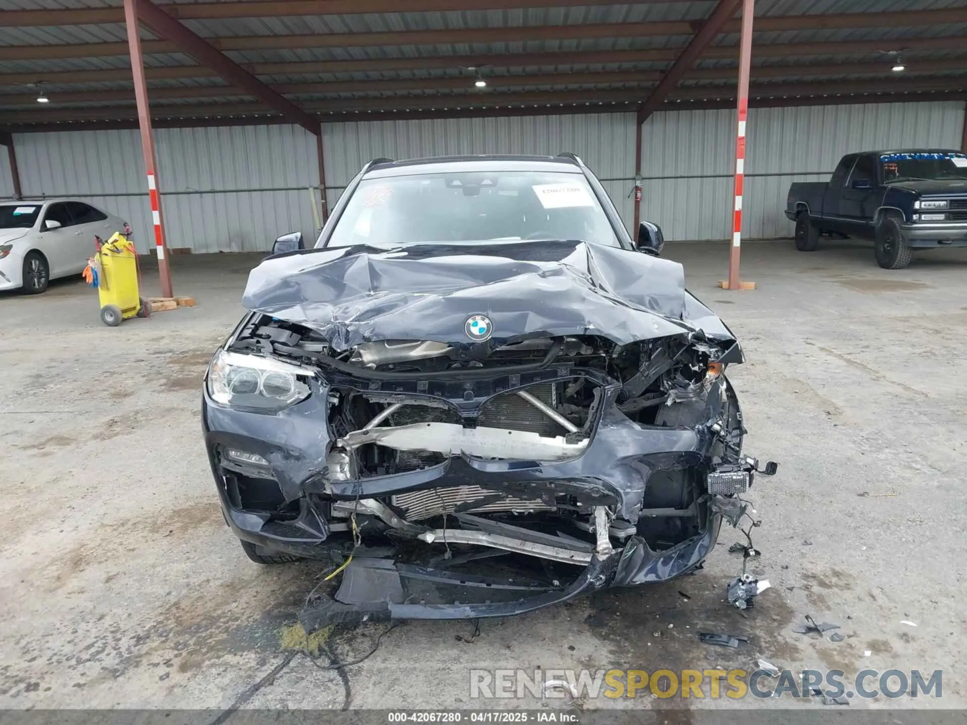 12 fotografías del automóvil dañado 5UXTY5C06M9E93071 BMW X3 2021