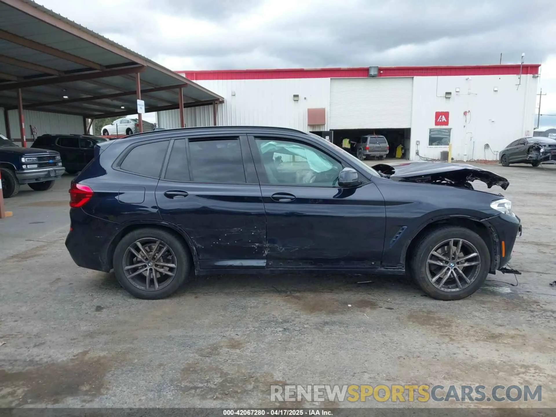 13 fotografías del automóvil dañado 5UXTY5C06M9E93071 BMW X3 2021