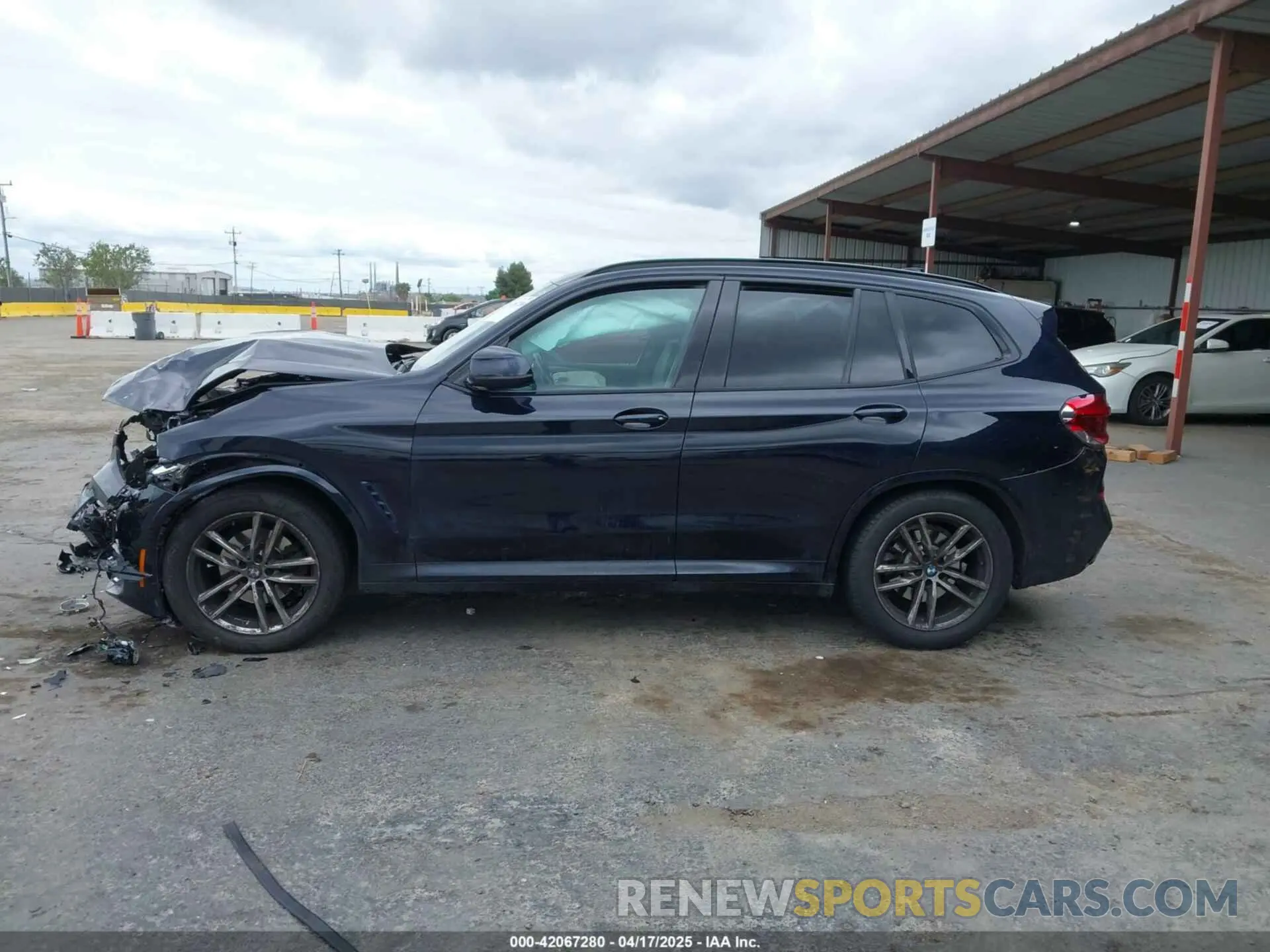 14 fotografías del automóvil dañado 5UXTY5C06M9E93071 BMW X3 2021