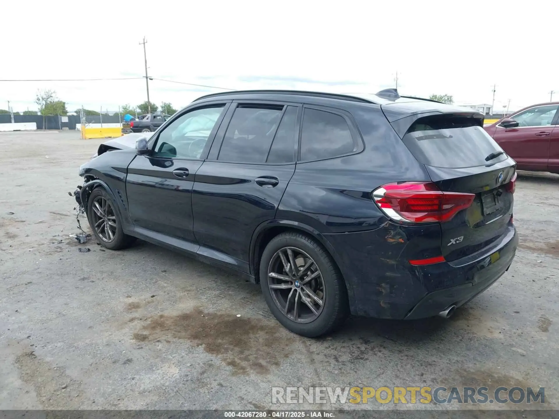 3 fotografías del automóvil dañado 5UXTY5C06M9E93071 BMW X3 2021