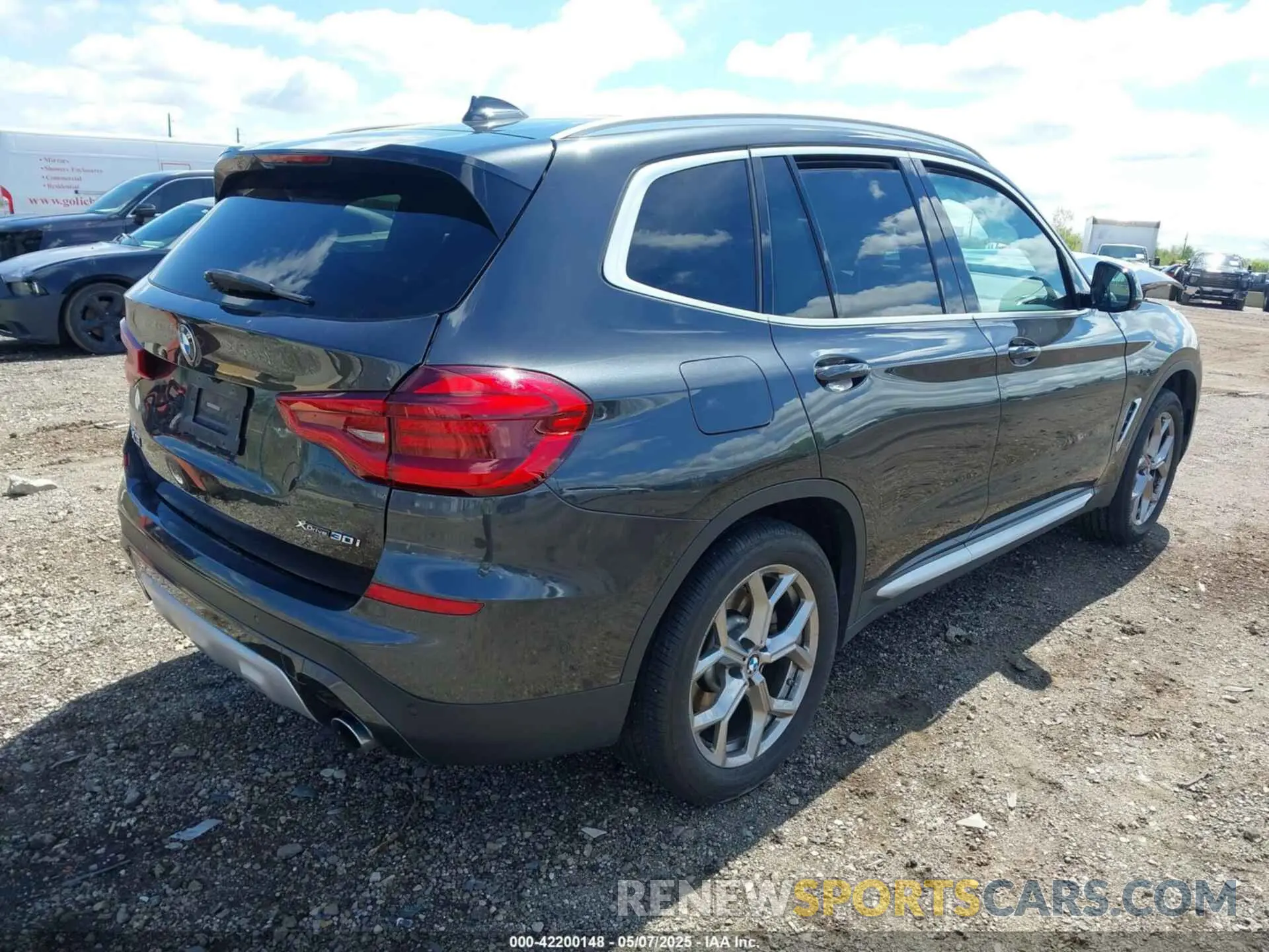 4 fotografías del automóvil dañado 5UXTY5C06M9F36940 BMW X3 2021