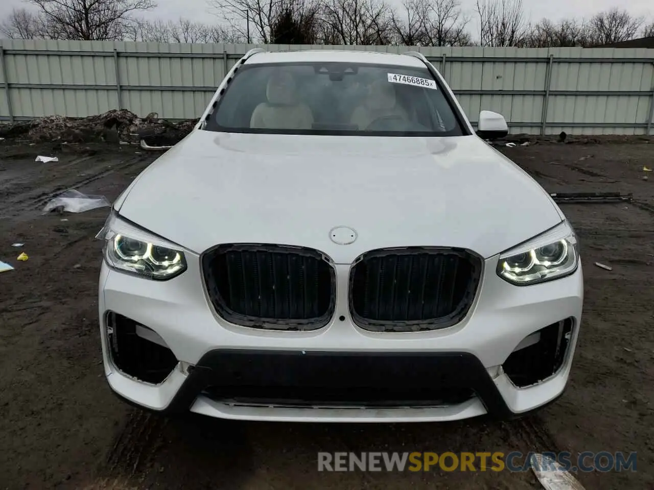 5 fotografías del automóvil dañado 5UXTY5C06M9H19058 BMW X3 2021