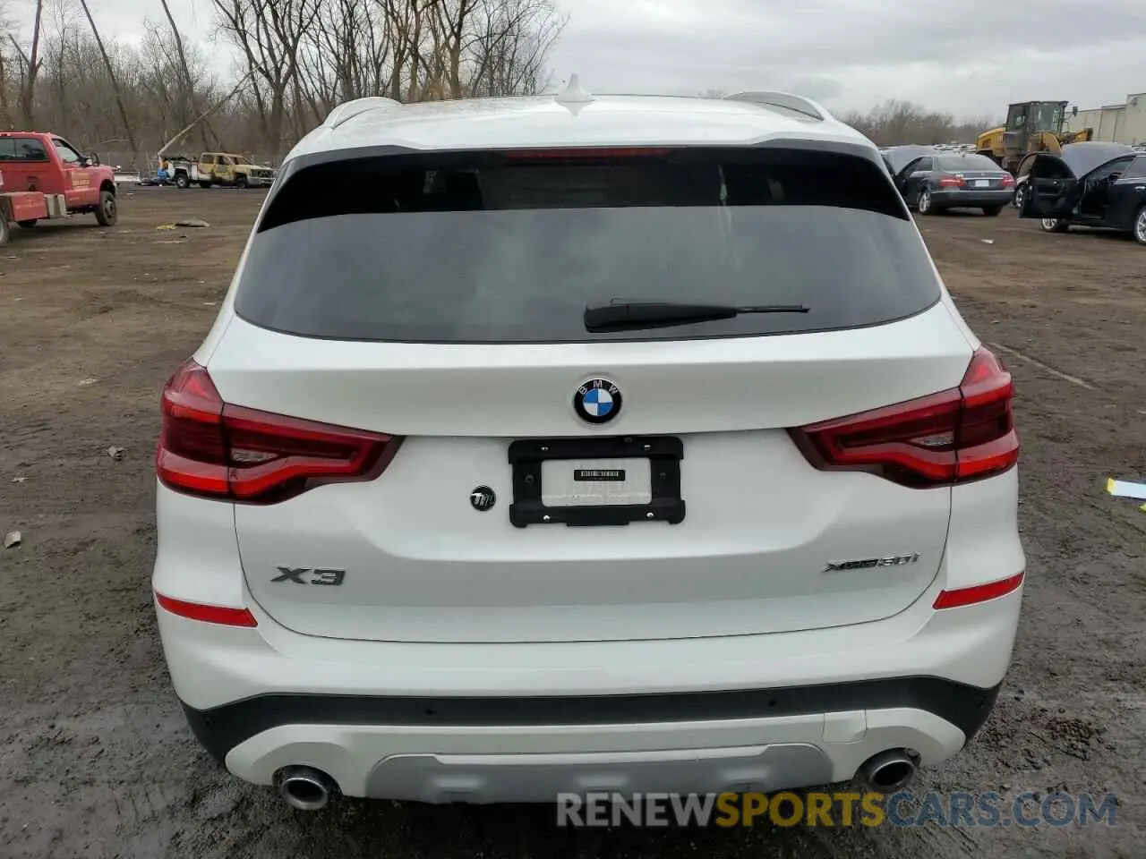 6 fotografías del automóvil dañado 5UXTY5C06M9H19058 BMW X3 2021