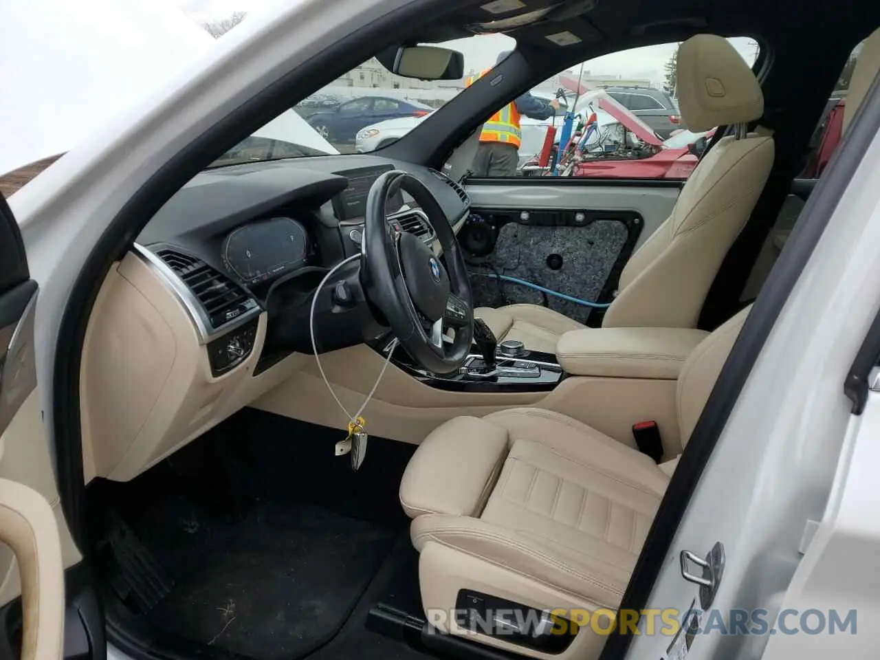 7 fotografías del automóvil dañado 5UXTY5C06M9H19058 BMW X3 2021