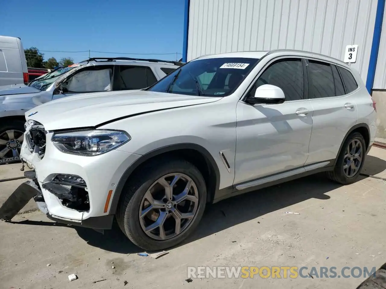 1 fotografías del automóvil dañado 5UXTY5C07M9D79757 BMW X3 2021