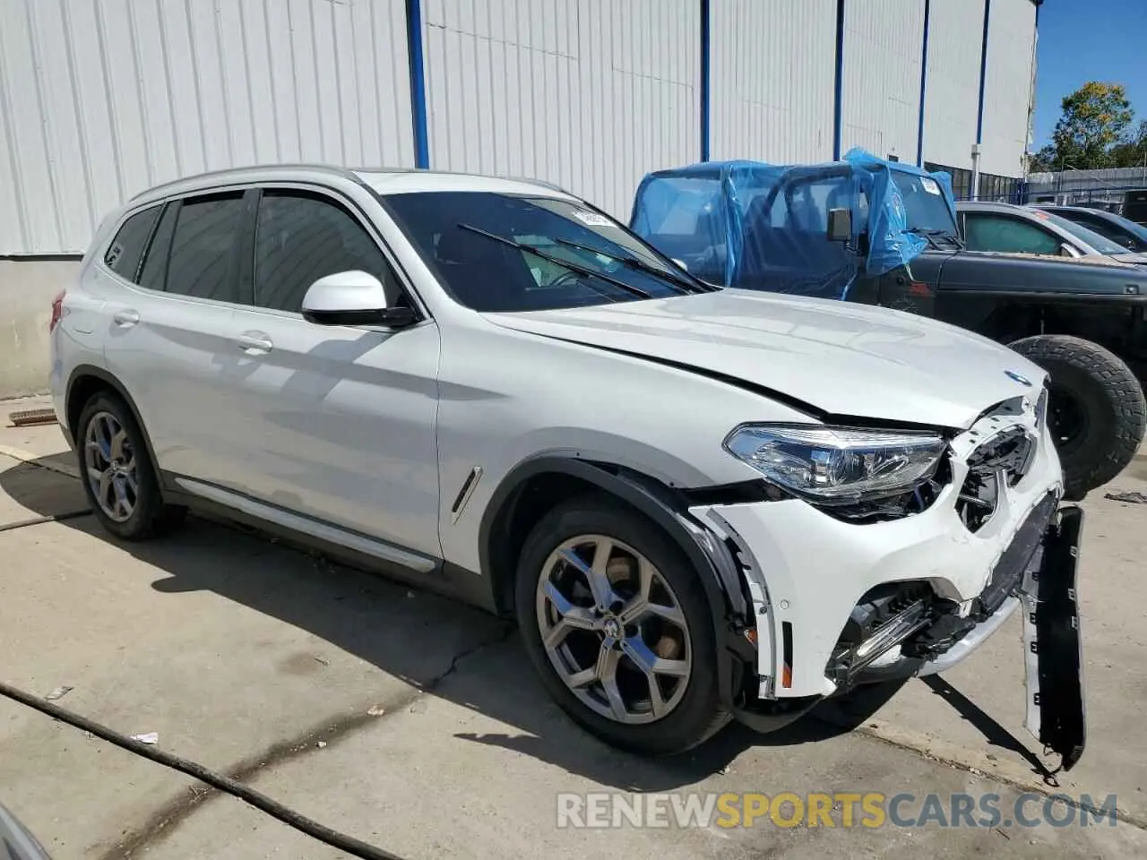 4 fotografías del automóvil dañado 5UXTY5C07M9D79757 BMW X3 2021
