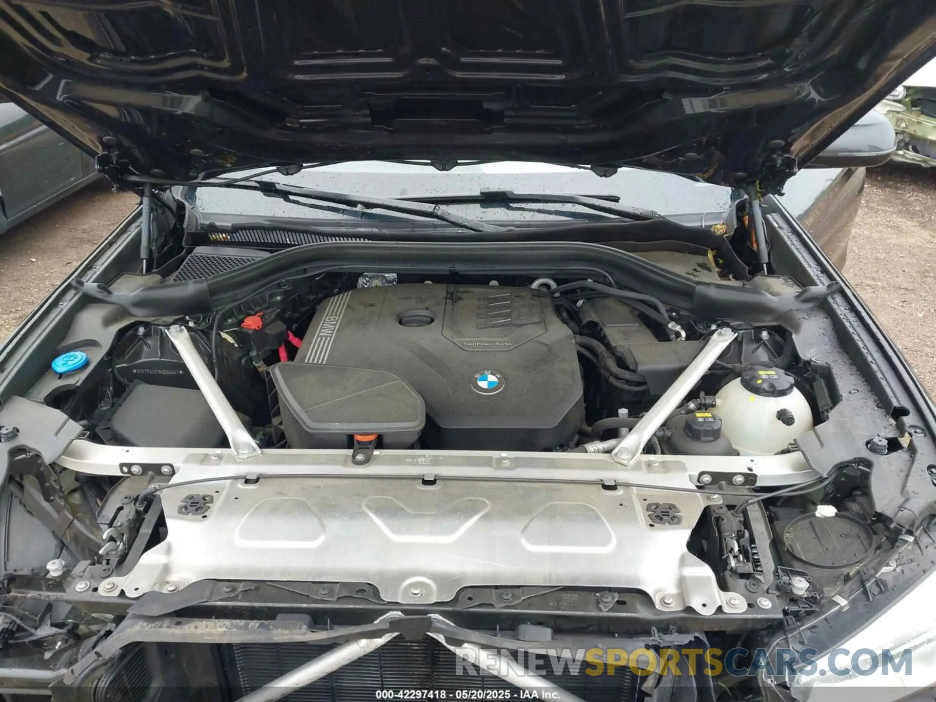 10 fotografías del automóvil dañado 5UXTY5C07M9D96607 BMW X3 2021