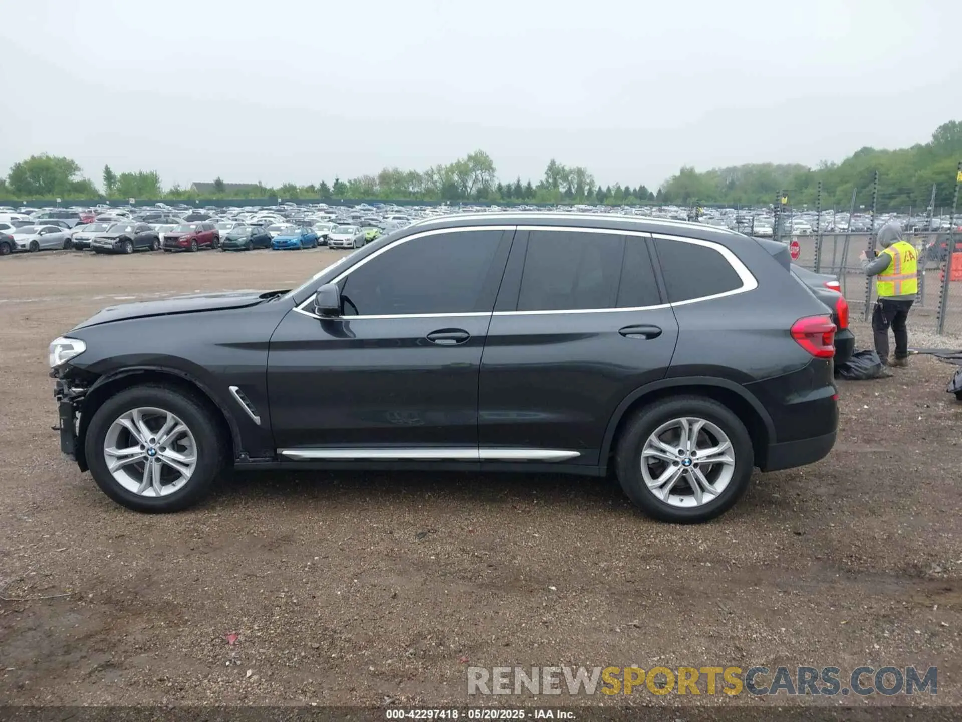 14 fotografías del automóvil dañado 5UXTY5C07M9D96607 BMW X3 2021