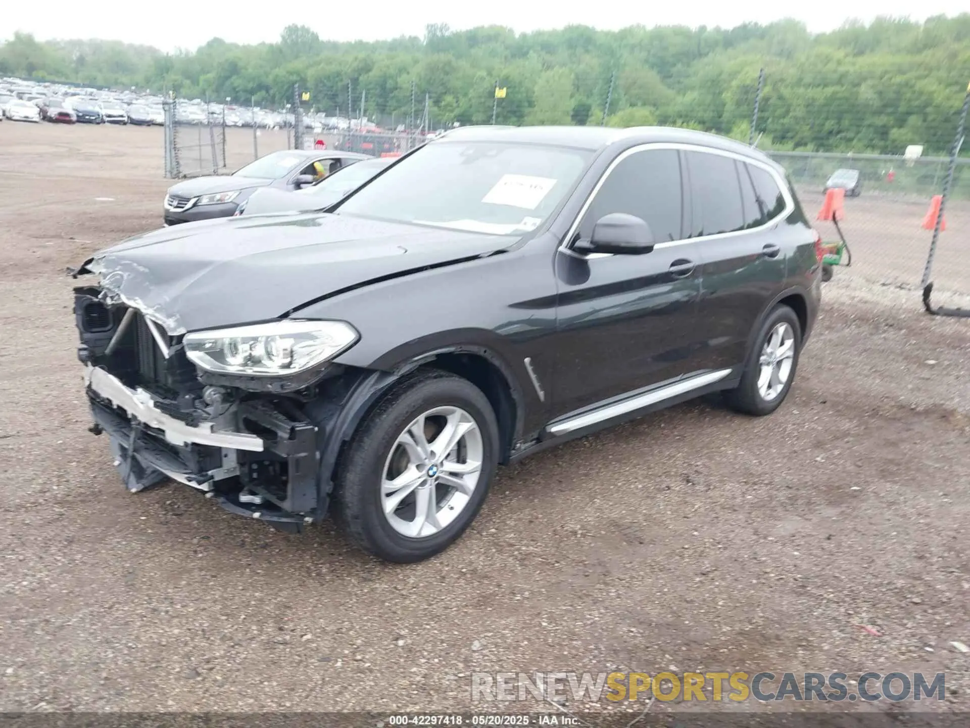 2 fotografías del automóvil dañado 5UXTY5C07M9D96607 BMW X3 2021