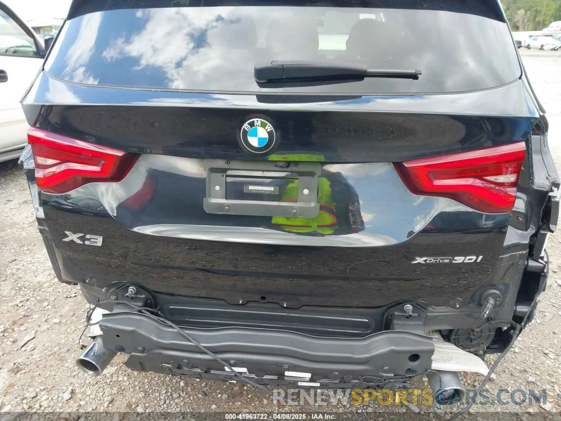 19 fotografías del automóvil dañado 5UXTY5C07M9E46227 BMW X3 2021