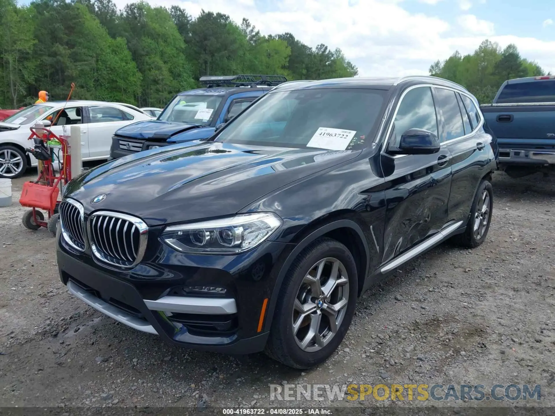 2 fotografías del automóvil dañado 5UXTY5C07M9E46227 BMW X3 2021