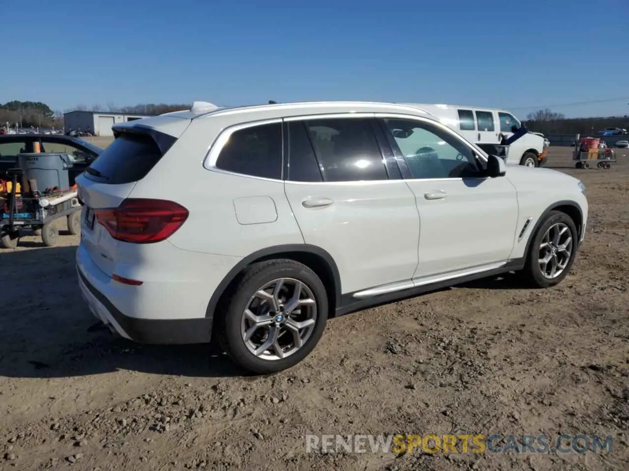 3 fotografías del automóvil dañado 5UXTY5C07M9F11299 BMW X3 2021