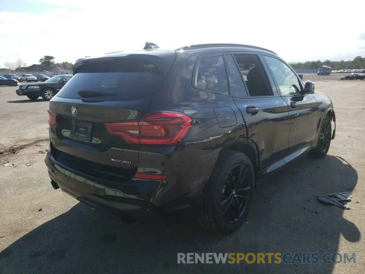 4 fotografías del automóvil dañado 5UXTY5C07M9F31004 BMW X3 2021