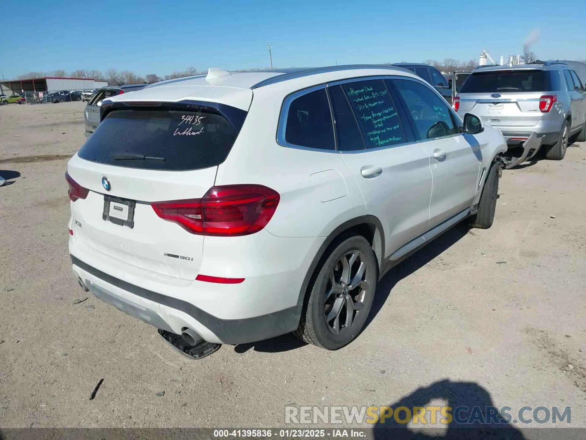 4 fotografías del automóvil dañado 5UXTY5C07M9F46280 BMW X3 2021