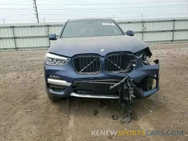 13 fotografías del automóvil dañado 5UXTY5C07M9H17366 BMW X3 2021