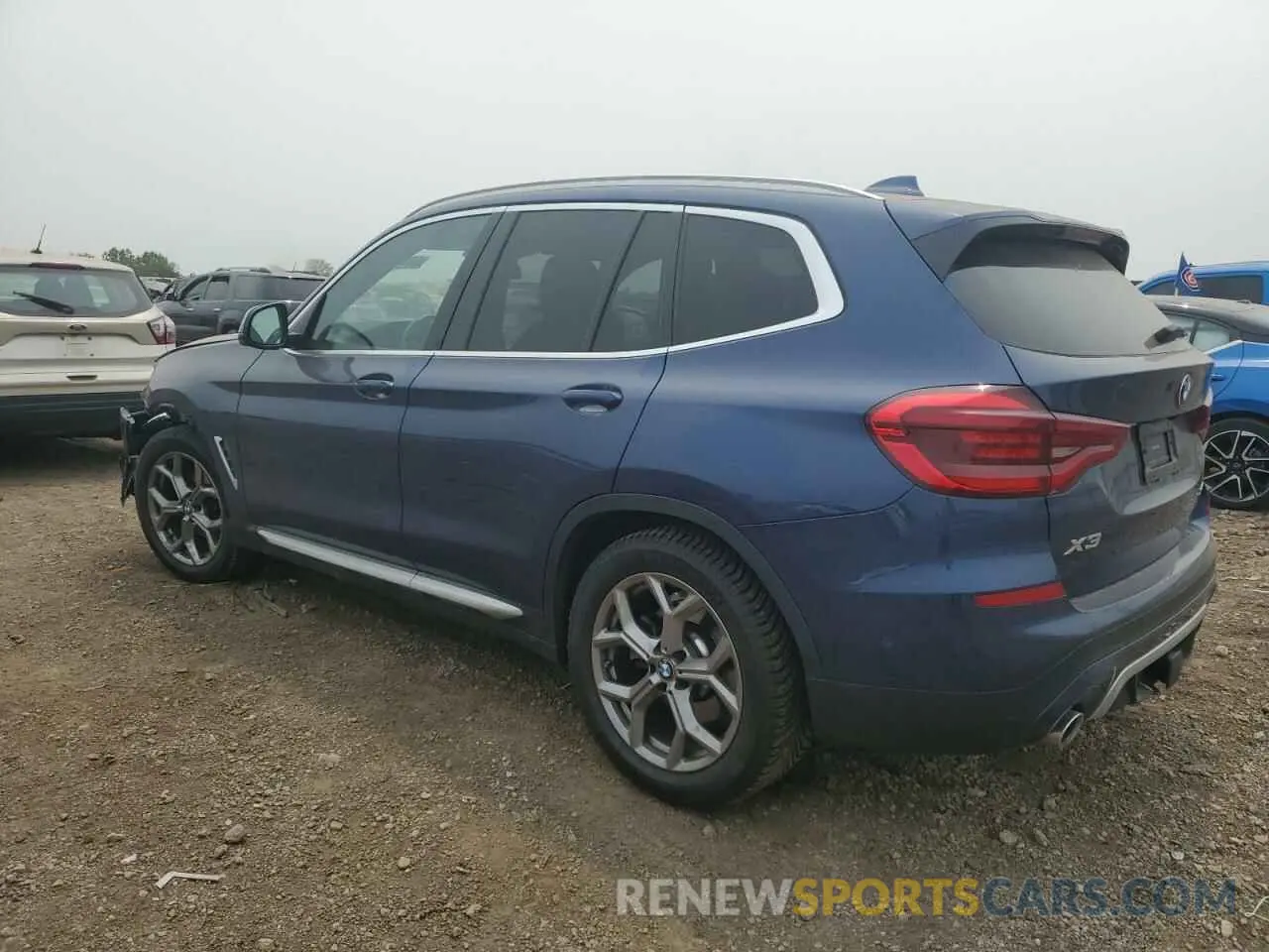 2 fotografías del automóvil dañado 5UXTY5C07M9H17366 BMW X3 2021