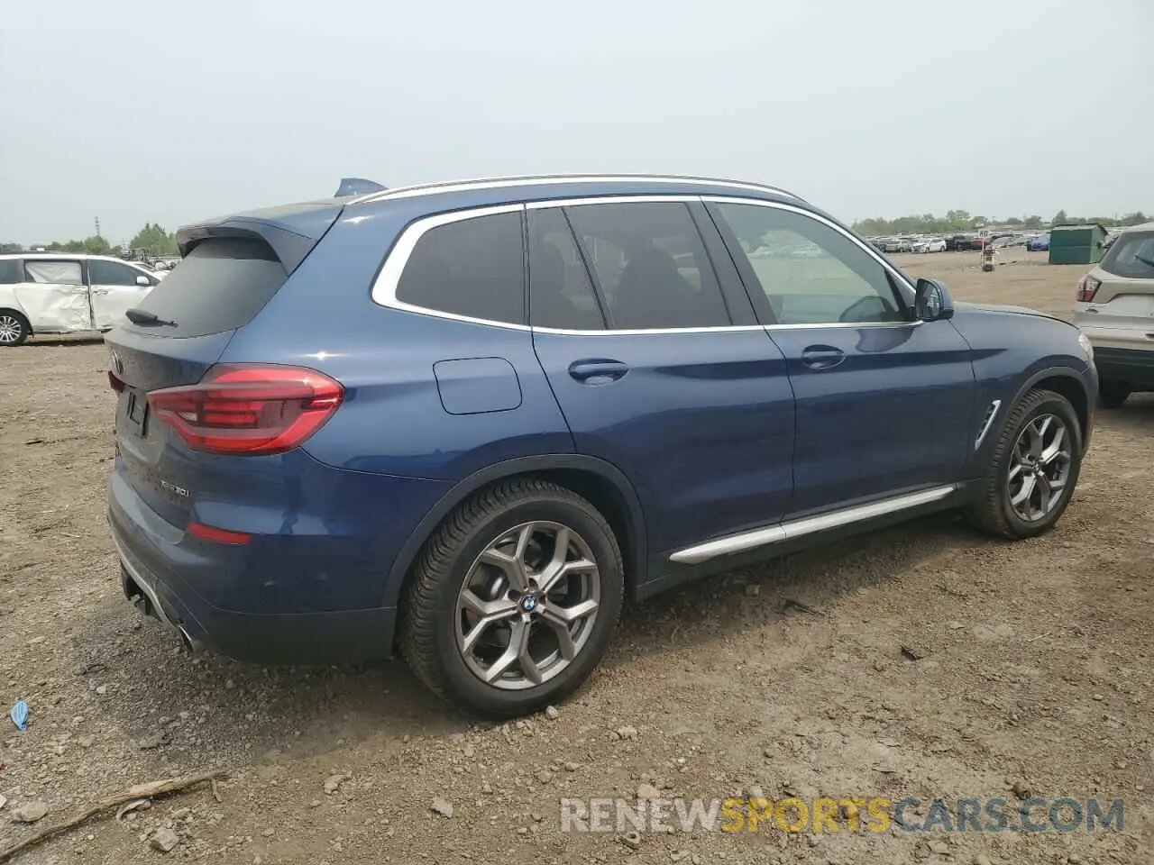 3 fotografías del automóvil dañado 5UXTY5C07M9H17366 BMW X3 2021