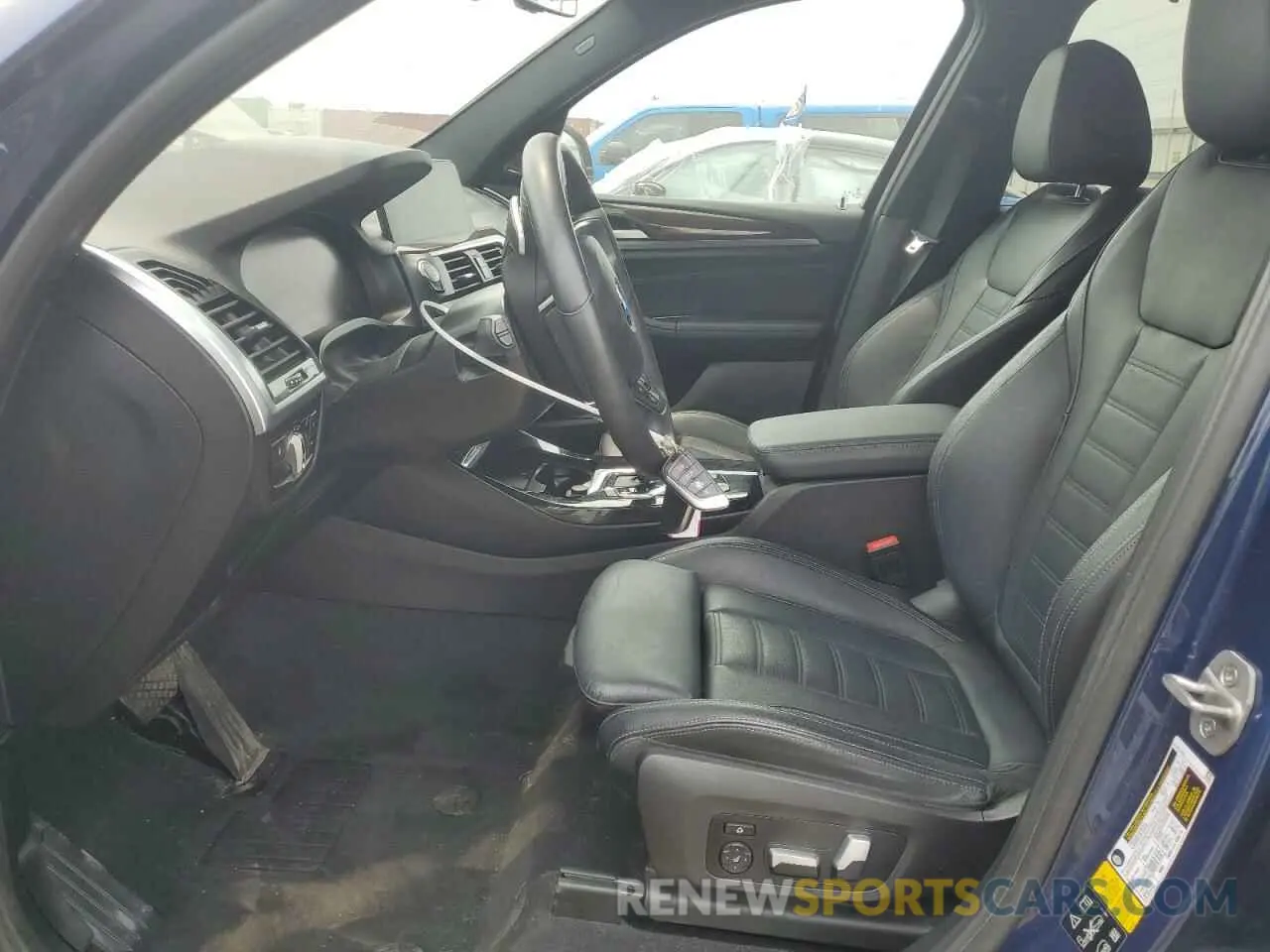 7 fotografías del automóvil dañado 5UXTY5C07M9H17366 BMW X3 2021
