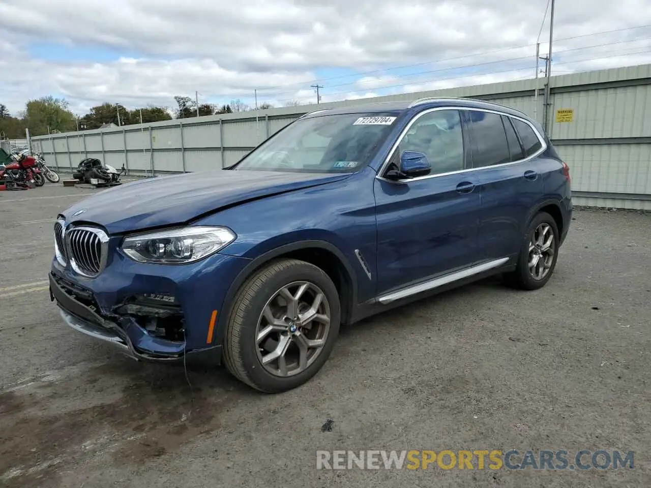 1 fotografías del automóvil dañado 5UXTY5C07M9H40467 BMW X3 2021