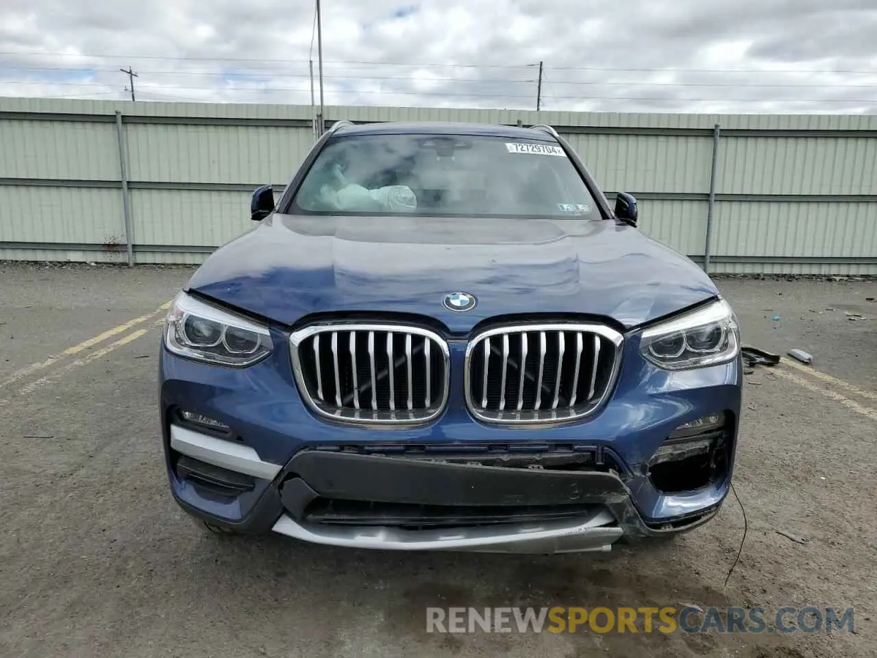 5 fotografías del automóvil dañado 5UXTY5C07M9H40467 BMW X3 2021