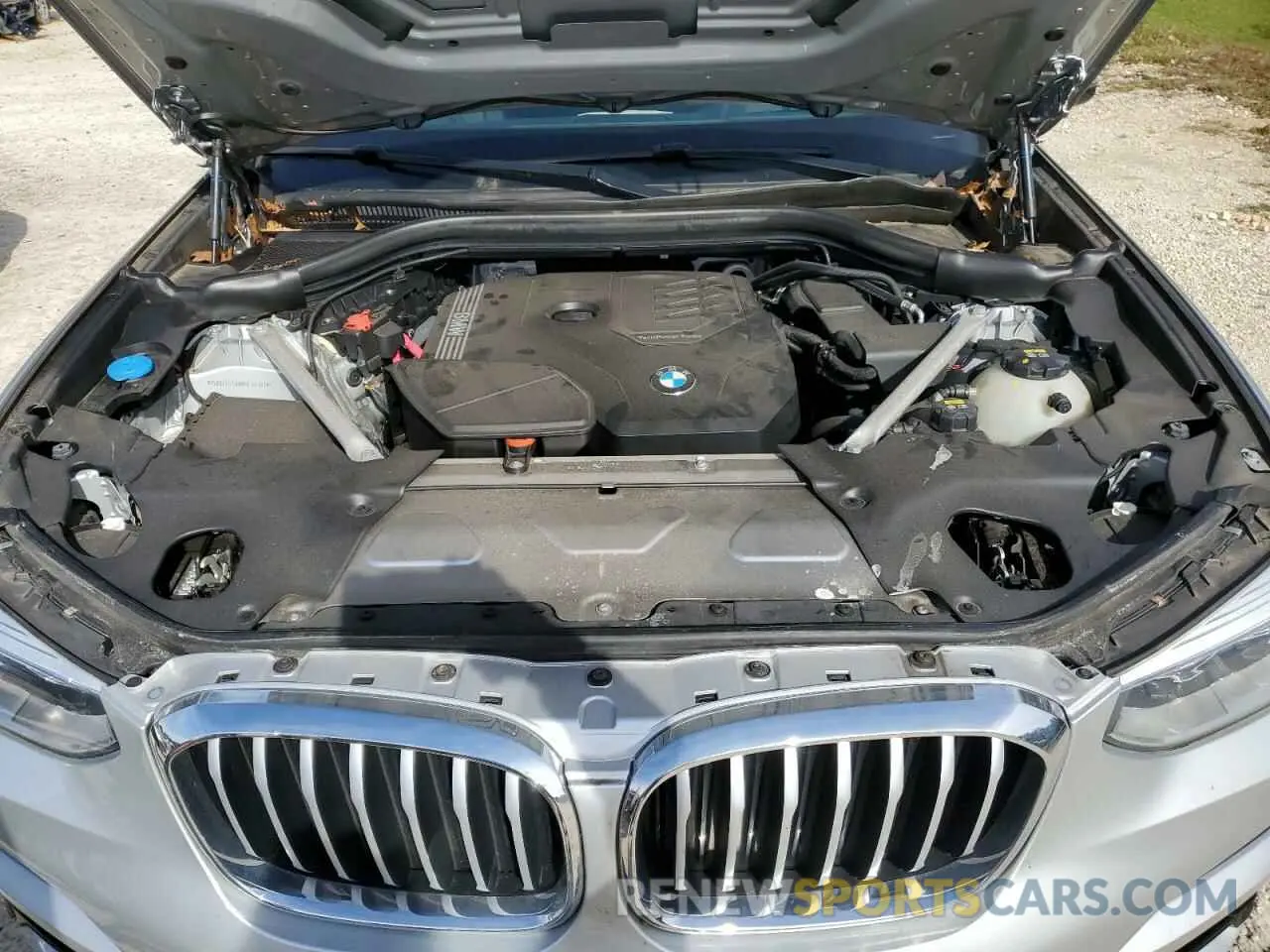 12 fotografías del automóvil dañado 5UXTY5C08M9E74201 BMW X3 2021
