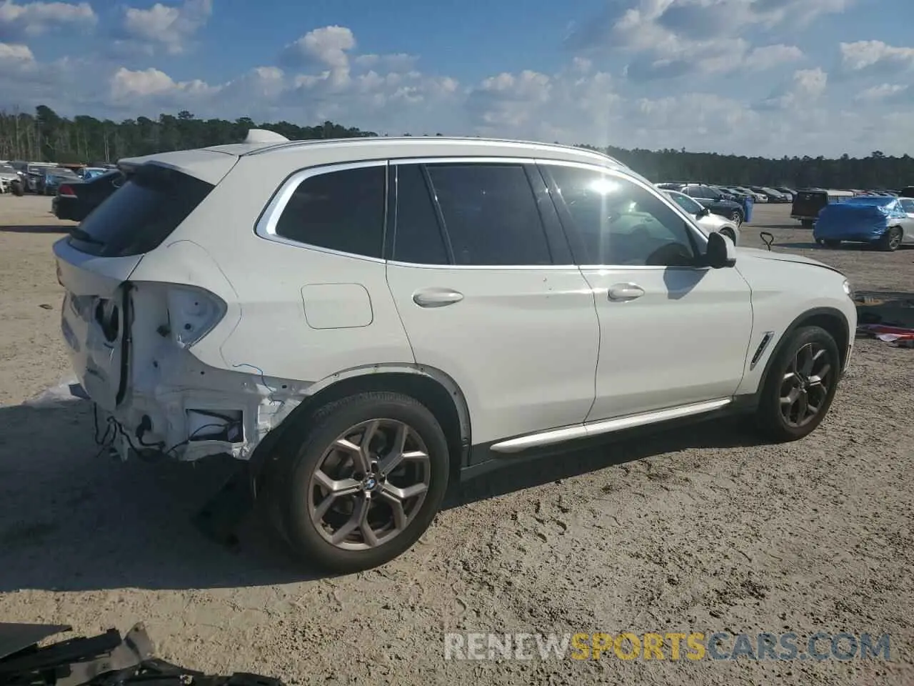 3 fotografías del automóvil dañado 5UXTY5C08M9F04541 BMW X3 2021