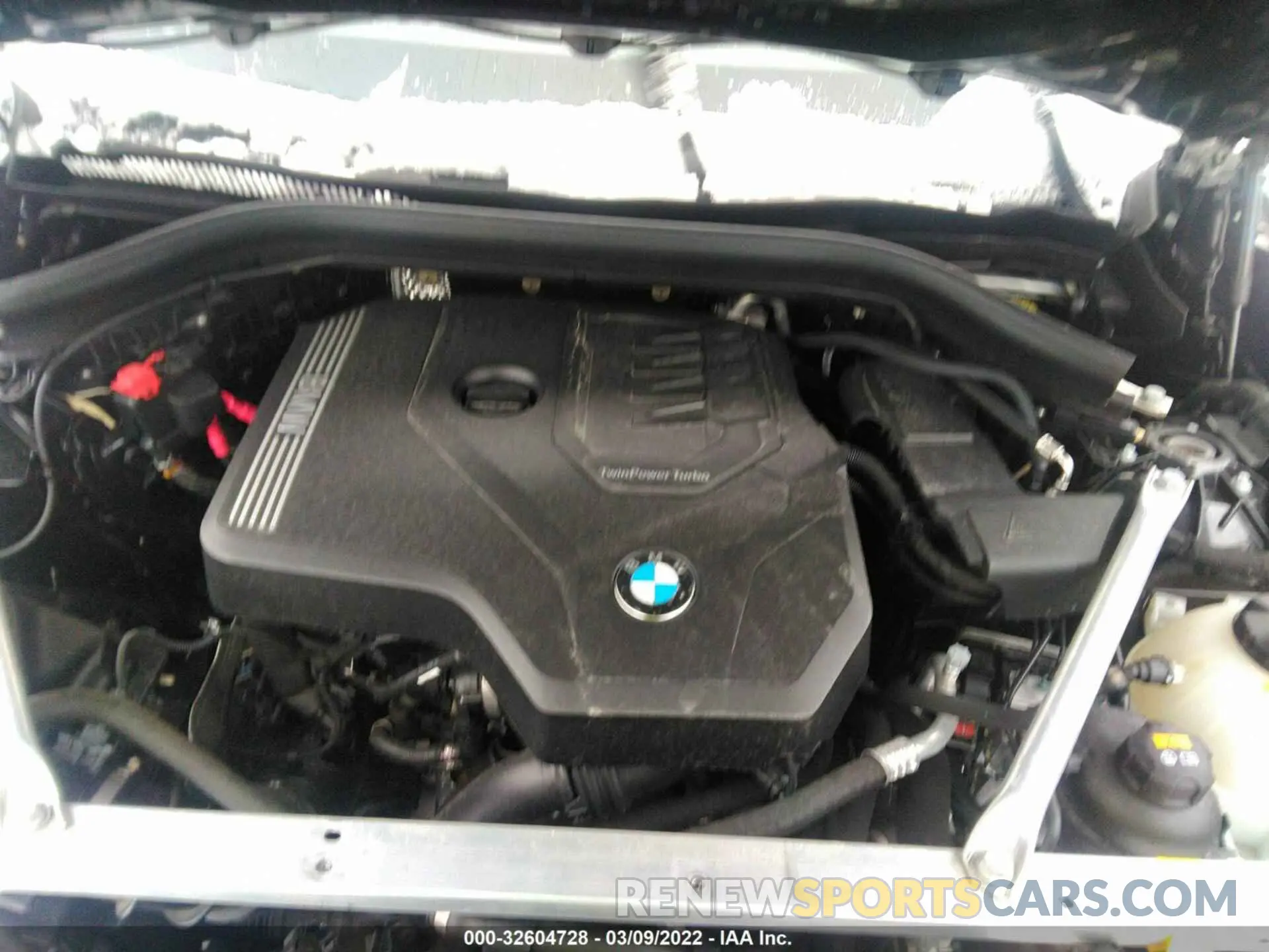 10 fotografías del automóvil dañado 5UXTY5C08M9F16561 BMW X3 2021