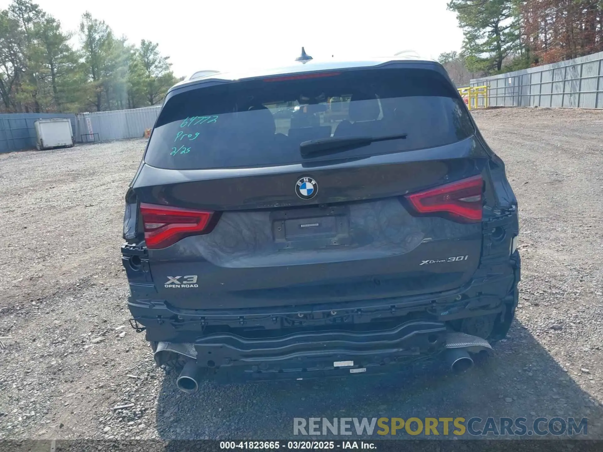 16 fotografías del automóvil dañado 5UXTY5C08M9F86237 BMW X3 2021