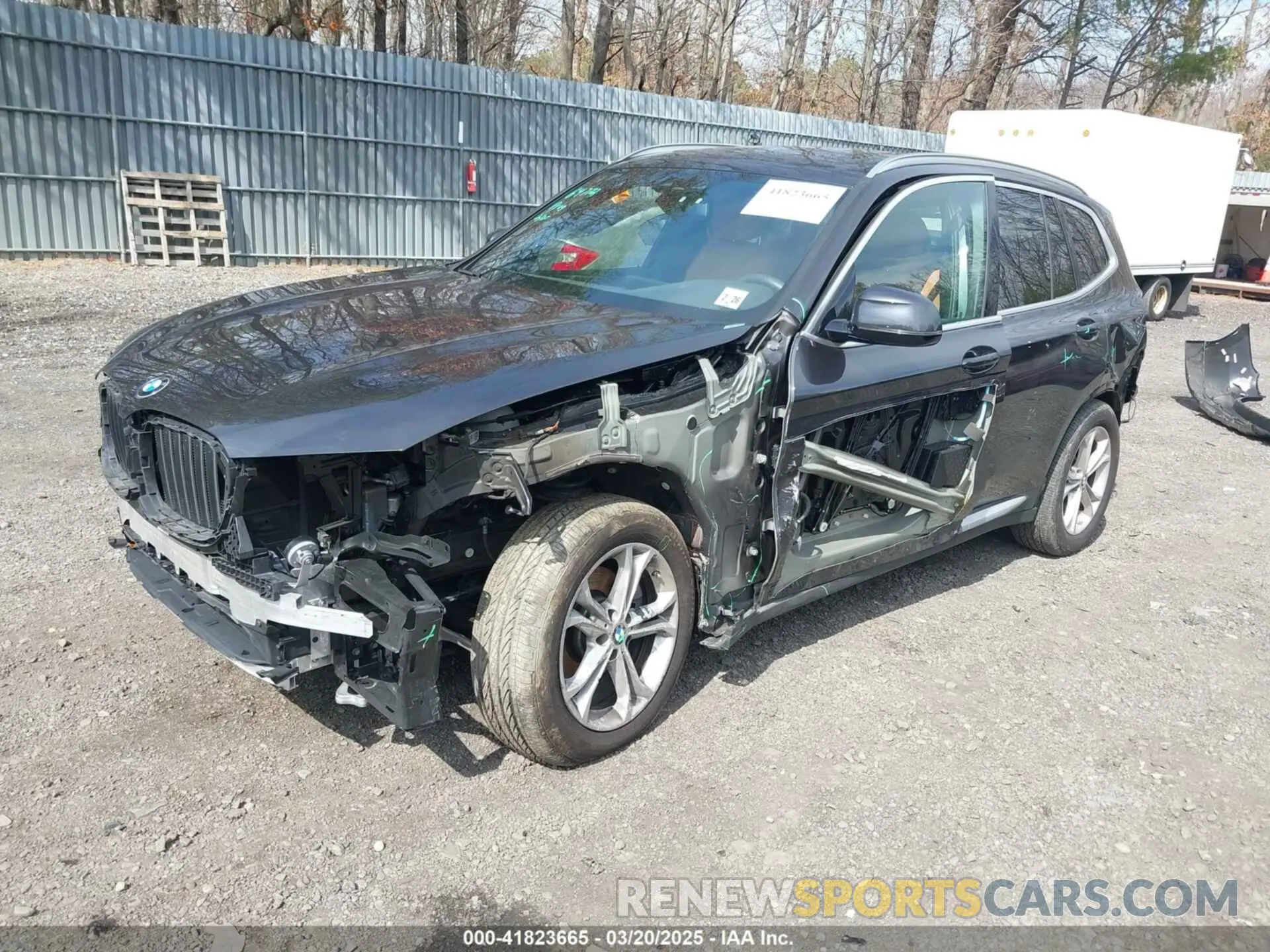 2 fotografías del automóvil dañado 5UXTY5C08M9F86237 BMW X3 2021