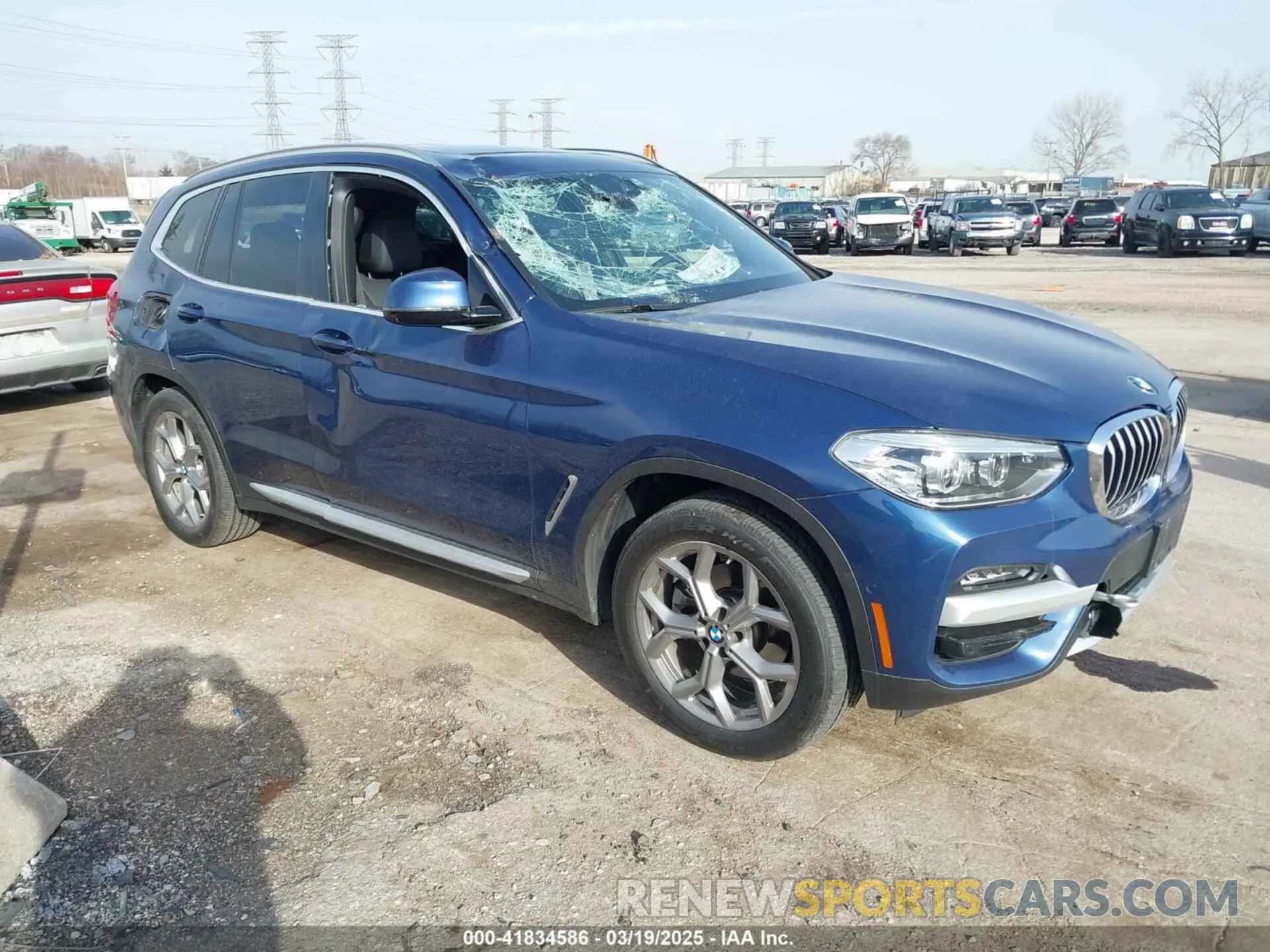 1 fotografías del automóvil dañado 5UXTY5C08M9G21116 BMW X3 2021