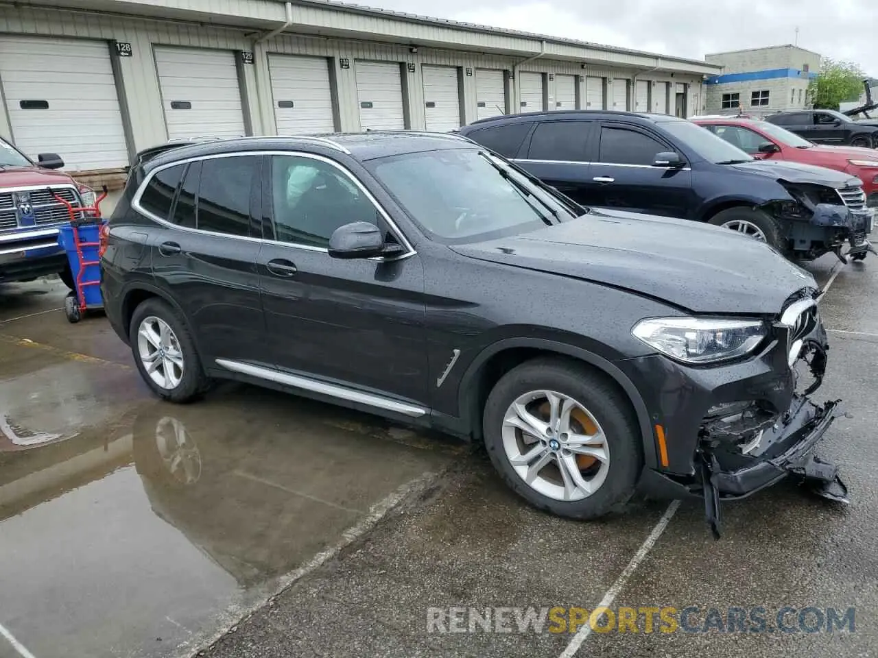 4 fotografías del automóvil dañado 5UXTY5C08M9G40975 BMW X3 2021