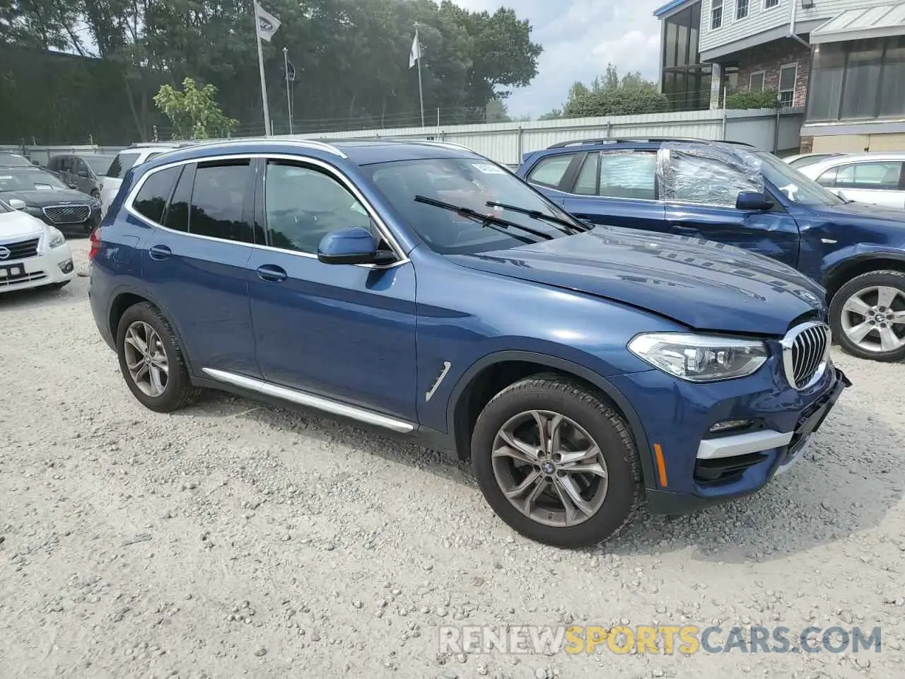 4 fotografías del automóvil dañado 5UXTY5C08M9G72003 BMW X3 2021