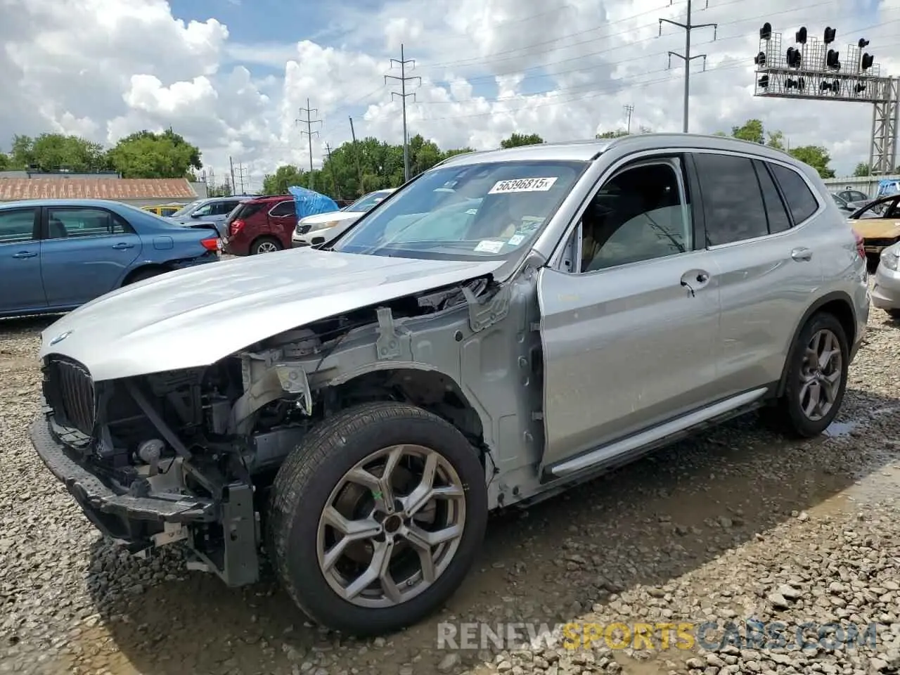 1 fotografías del automóvil dañado 5UXTY5C08M9H33379 BMW X3 2021