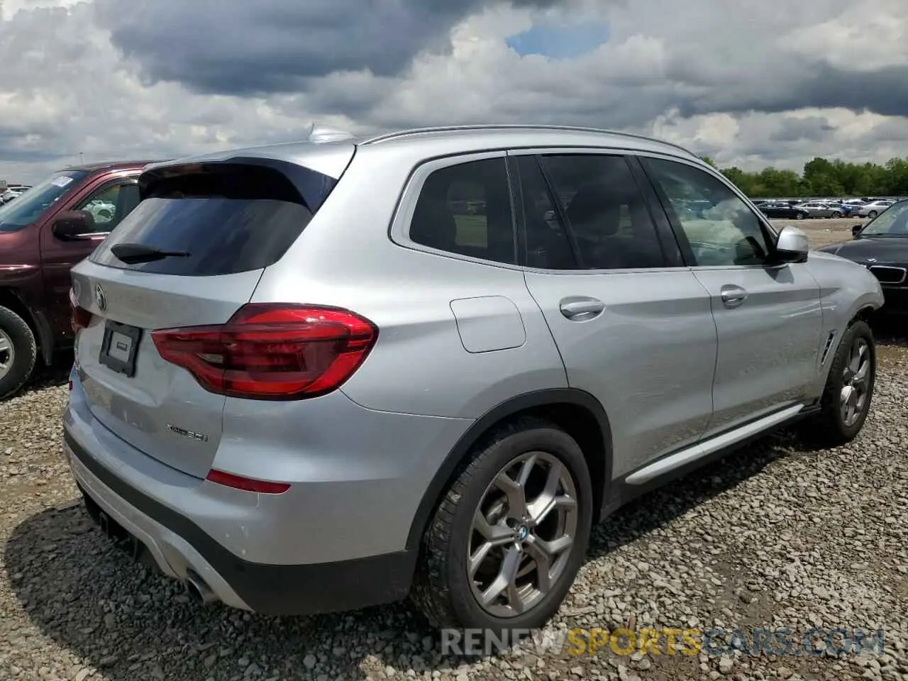 3 fotografías del automóvil dañado 5UXTY5C08M9H33379 BMW X3 2021