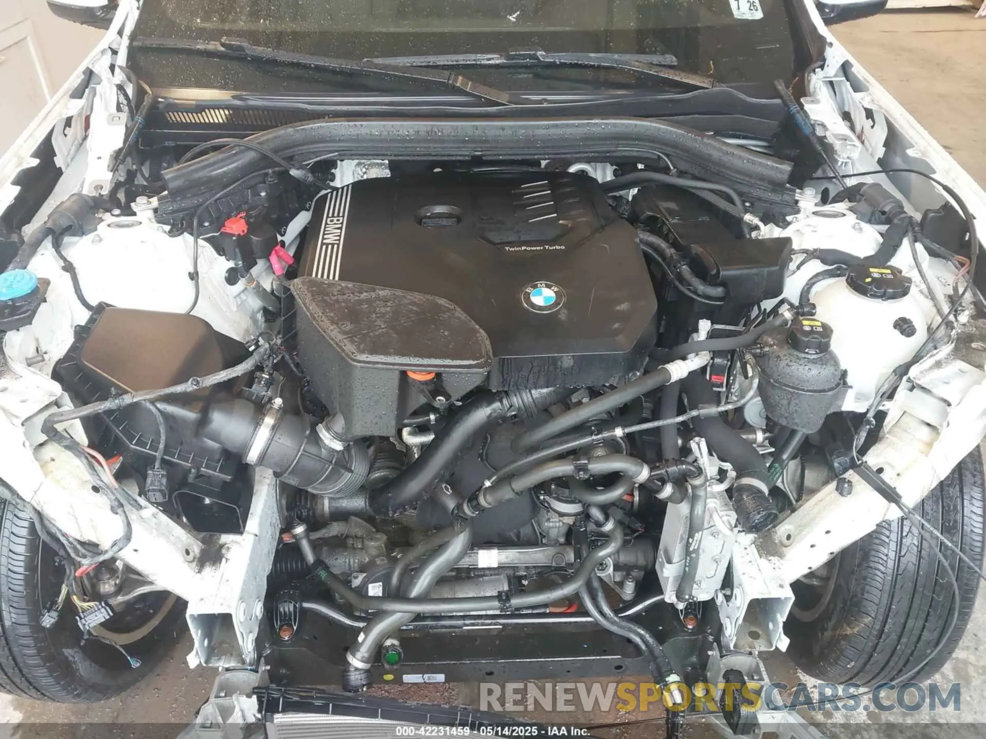 10 fotografías del automóvil dañado 5UXTY5C08M9H59027 BMW X3 2021