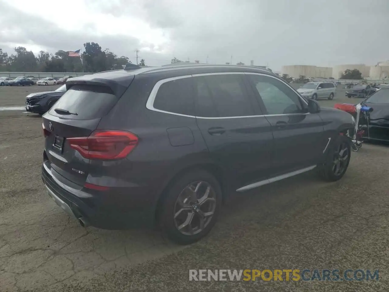 3 fotografías del automóvil dañado 5UXTY5C09M9E29882 BMW X3 2021