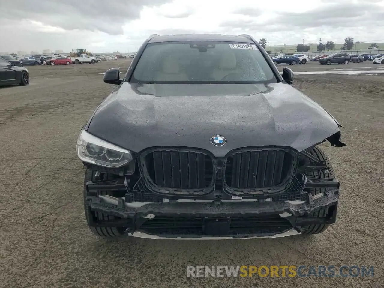 5 fotografías del automóvil dañado 5UXTY5C09M9E29882 BMW X3 2021