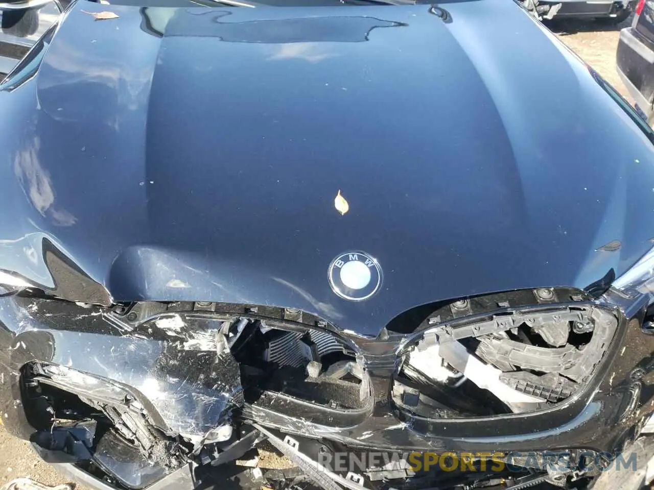 7 fotografías del automóvil dañado 5UXTY5C09M9F50587 BMW X3 2021