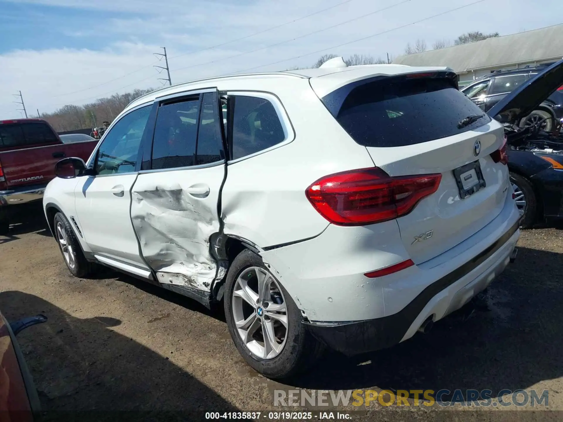 3 fotografías del automóvil dañado 5UXTY5C09M9G13266 BMW X3 2021