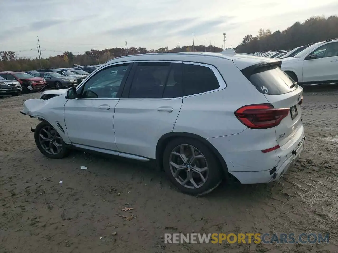2 fotografías del automóvil dañado 5UXTY5C0XM9E07406 BMW X3 2021
