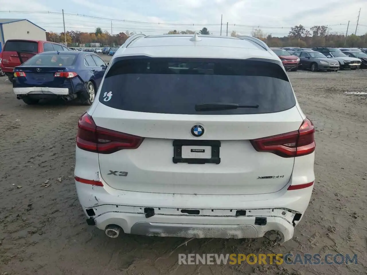 6 fotografías del automóvil dañado 5UXTY5C0XM9E07406 BMW X3 2021