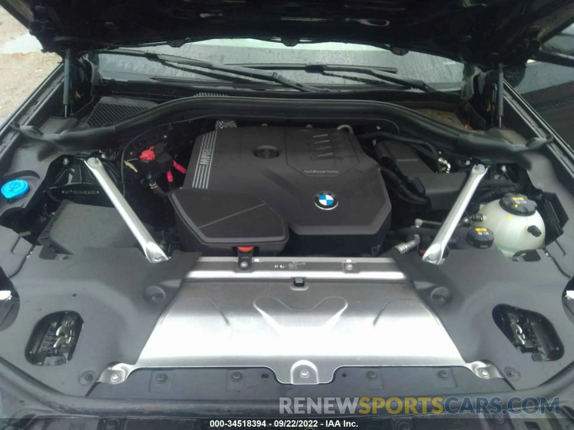 10 fotografías del automóvil dañado 5UXTY5C0XM9E60851 BMW X3 2021